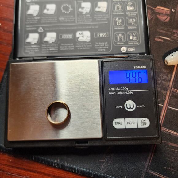 14K Solid Gold ArtCarved Wedding Band Ring Size 5 4.46g Vintage Plain Classic - Picture 9 of 9